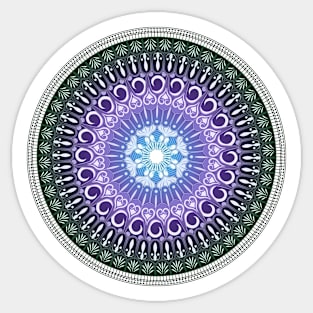 Reversed Mandala 5 Sticker